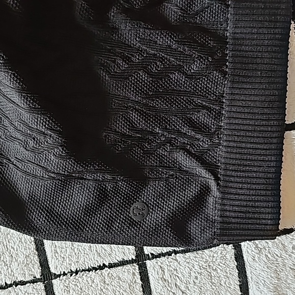 STUNNING LULULEMON REST LESS Hoodie black cable texture - Picture 11 of 12